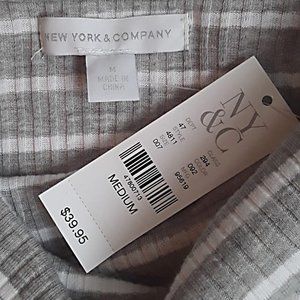 Stripe Off the Shoulder Top NWT